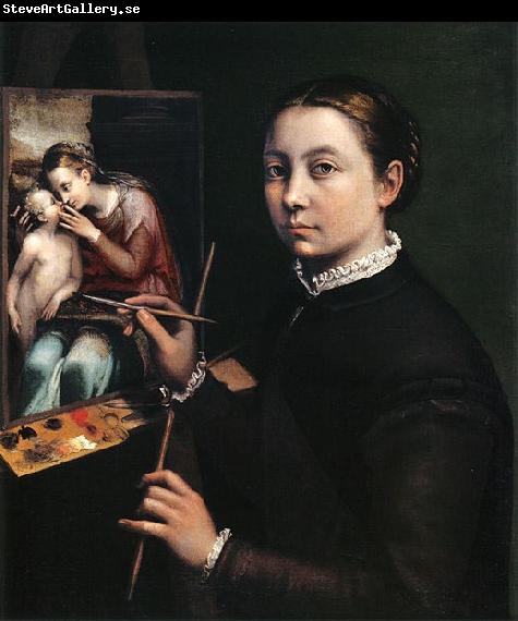 Sofonisba Anguissola Self-portrait at the easel.